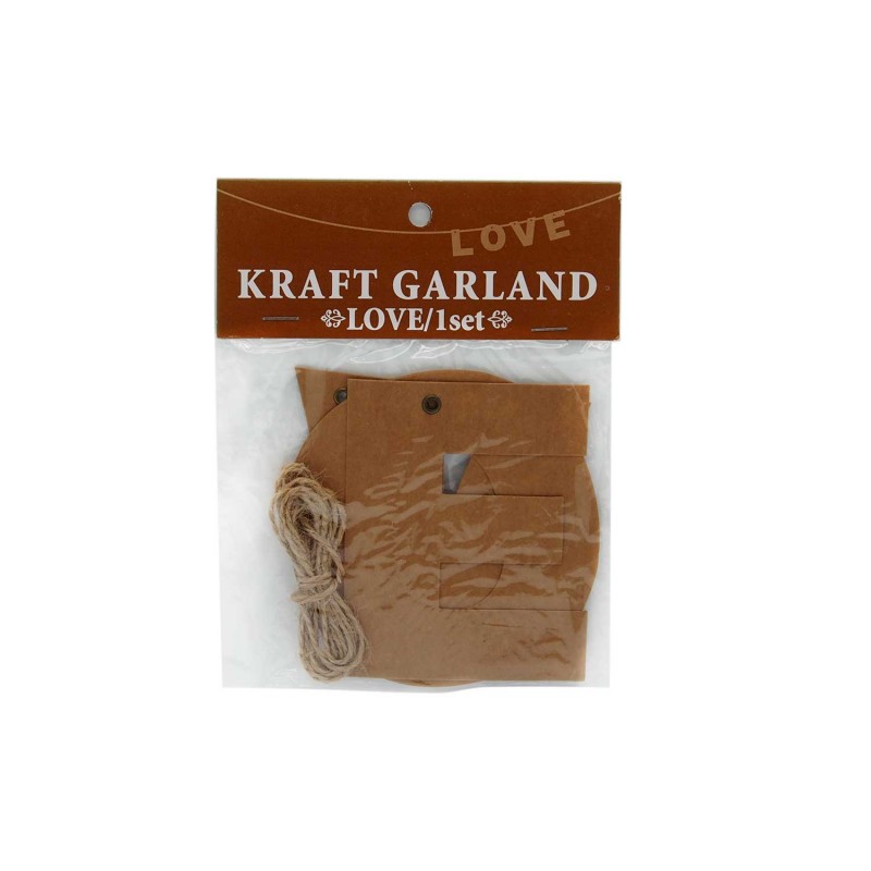Kraft Garland LOVE _ 1 set